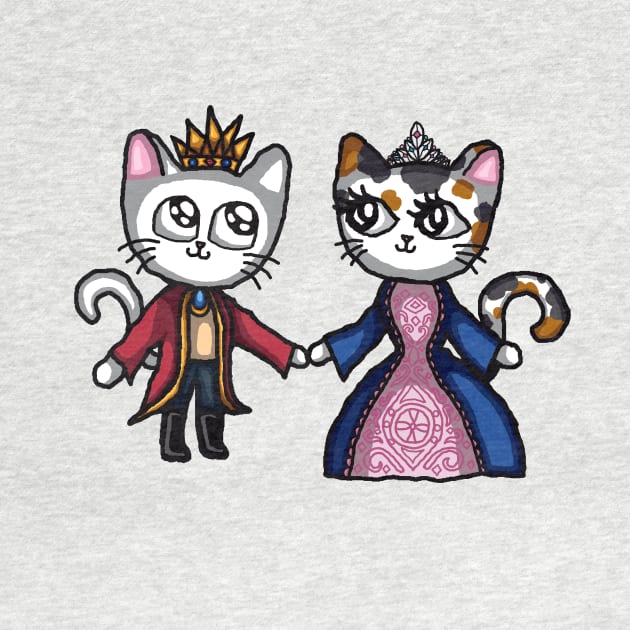 Cat Prince and Princess by TacoCat Designs